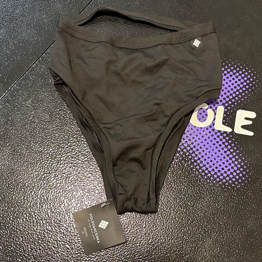 Poledancerka black and mesh pole shorts